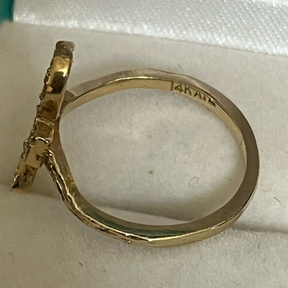 Vintage 14k gold Ankh Eternal life ring size 5.25 - Picture 8 of 9